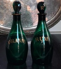 Pair of Georgian Bristol Green