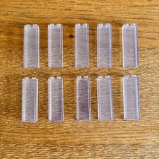 10x LEGO 1x2x5 Brick (2454) CLEAR, TRANSPARENT, WINDOW, GLASS, FREE UK Postage