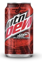 Mountain dew code red 355ml - code,