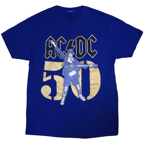 Unisex shirt gold - ac/dc, t-shirt