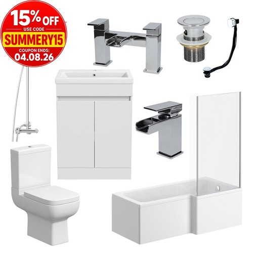 Modern bathroom complete suite - modern,