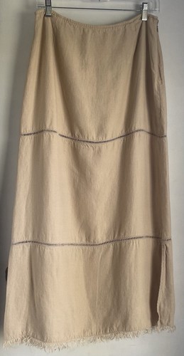 Beige linen long - beige,