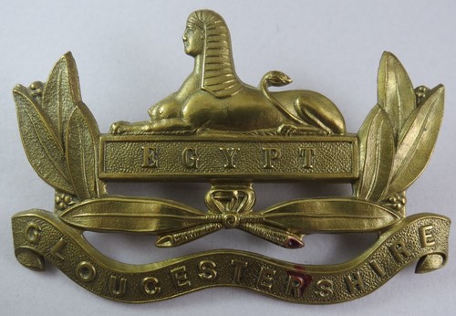 Military brass pouch badge - brass,