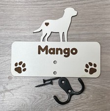 Wooden dog lead key wall - dog, lead/key