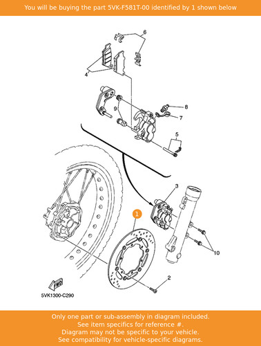 Yamaha disk brake assy - disk,