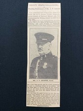 1926 Newspaper Clipping J F GELSTON, DEPUTY INSPECTOR-GENERAL, R.U.C. Police