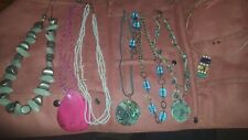 9 Piece Jewellery Bundle + Faux Leather Jewellery Roll - necklaces, virgin vie