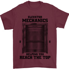 Elevator Mechanic Lift Engineer Mens T-Shirt 100% Cotton