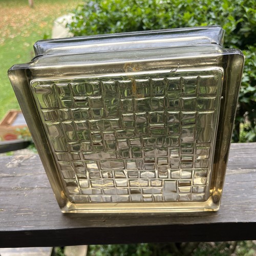 Vintage glass block mcm - block, mcm,