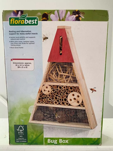 Wooden insect bee house - wooden,