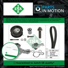 Timing Belt & Water Pump Kit fits VW CADDY Mk2 1.9D 95 to 04 AEY Set INA Quality