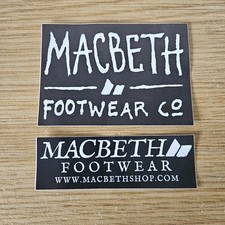 Macbeth Footwear Stickers Set of 2 Tom Delonge Decals