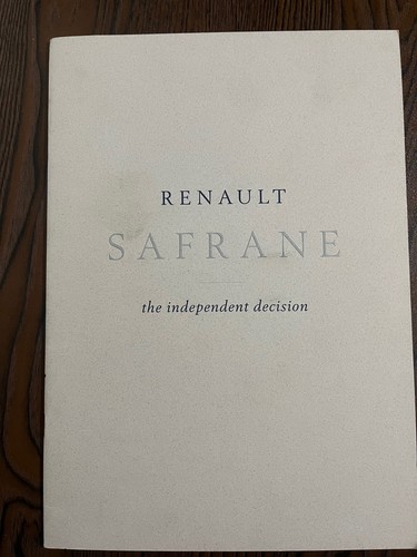 1998 renault safrane - renault, sales