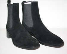 Boots BlackSuede Block Heel