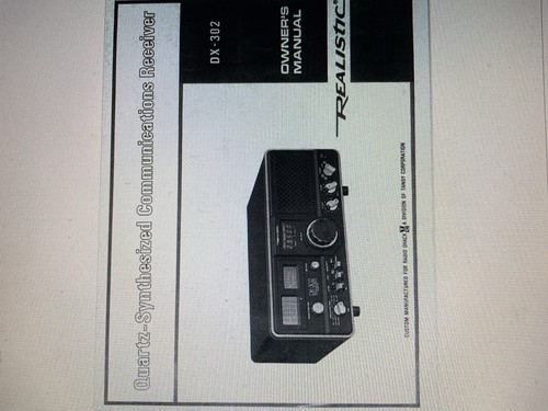 Realistic 302 user manual - realistic,