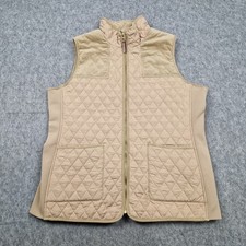 Joules Gilet Womens Uk Size 20 Beige Quilted Corduroy Jacket Vest Country Hunt