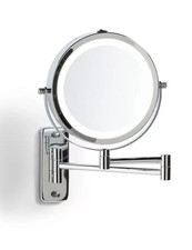 Home Randolph Shaver Mirror Illuminated IP44 3x Magnification For Bathroom Use