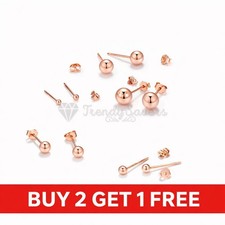 18ct gold ball - gold, stud