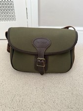 Barbour Berwick Green Cartridge Bag | Canvas & Leather Trim | Game Shooting