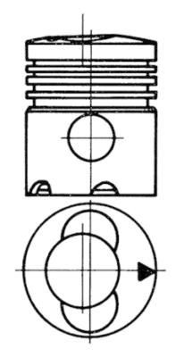 91395700 piston 123 6mm - 123.6mm, length