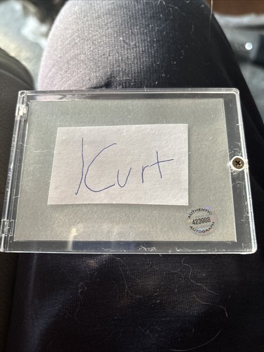 Kurt cobain signed - cobain, vintage