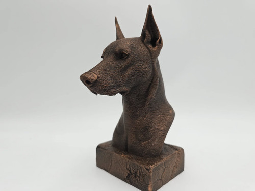Doberman bust - doberman,