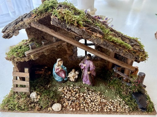 Handmade nativity scene - nativity, /