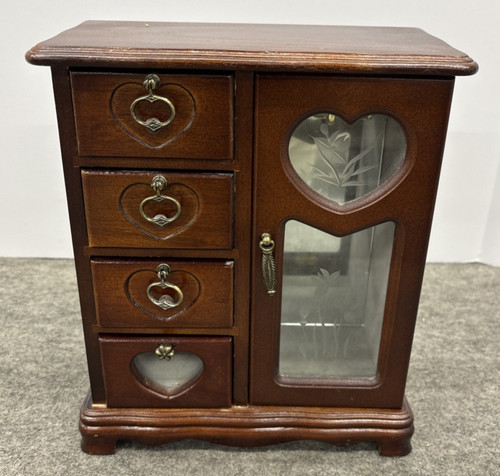 Vintage standing jewelry box - jewelry,