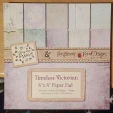 Lily of the Valley Raspberry Road 8"x8" Paper Pad Timeless Victorian - 34 sheets