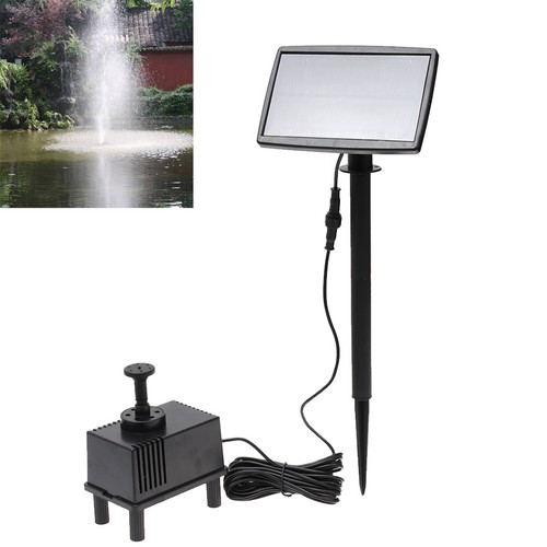Water fountain solar panel - water,