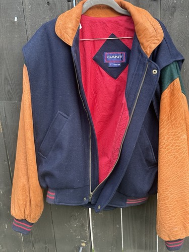 Vintage gant wool leather - vintage,