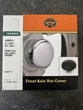 Harley-Davidson Chrome Front Axle Nut Covers 43000315 2024+ Street/Road Glide