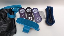 Decathlon Horse Riding Brush set - Horse Grooming Kit with bag