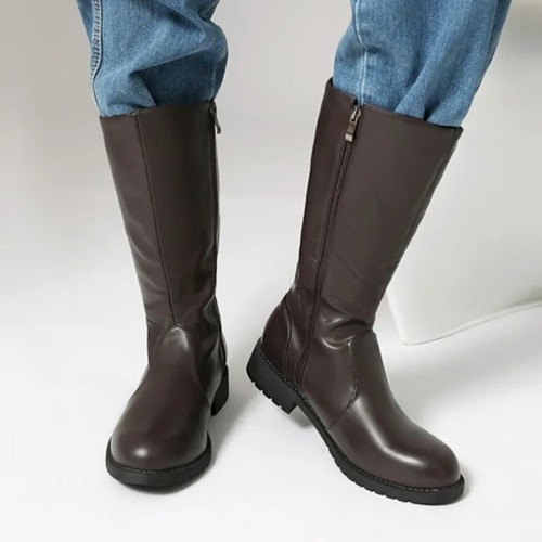 Men black leather - men's,