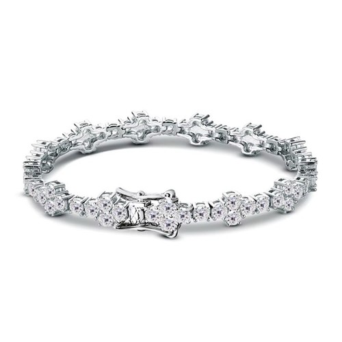3mm full real moissanite cross - full,