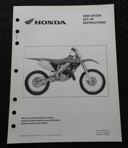 2004 genuine honda - 125, cr125r