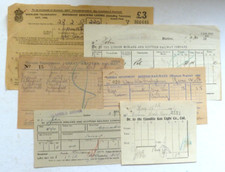 Old Receipts - Llandeilo Area.