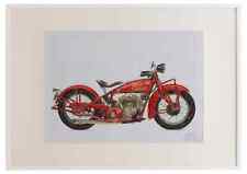 Indian 101 Scout 1928 A2 framed limited edition print drawing
