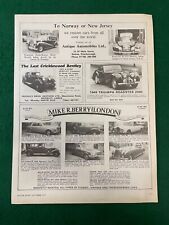 1949 TRIUMPH ROADSTER 2000 KNG 245 BLACK  1977 ADVERT A4 FILE 43