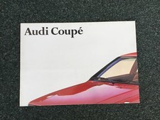 AUDI COUPE FOLD OUT BROCHURE, 1980, FREE UK POSTAGE. DAMAGED, PLEASE READ BELOW.