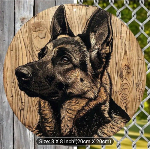 German shepherd metal - metal,
