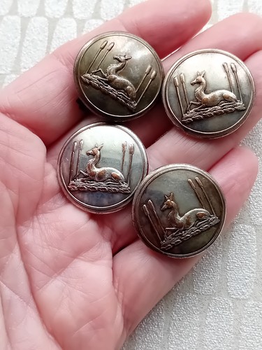 Four vintage livery buttons - four,