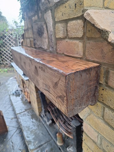 Rustic oak mantle pieces - rustic,