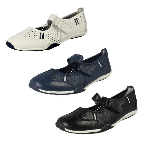 Ladies leather mary jane down - leather,