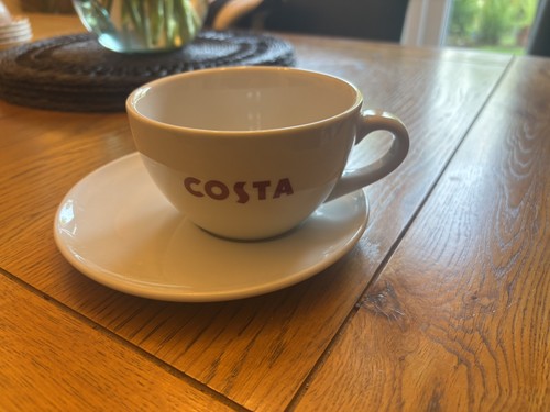 Costa coffee large cup saucer - large, cup/saucer