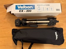 Unused Velbon CX 200 Heavy Duty Photo/Video Tripod 115cm Height with Bag