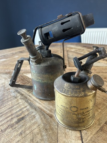 Vintage brass blow torch - torch, max