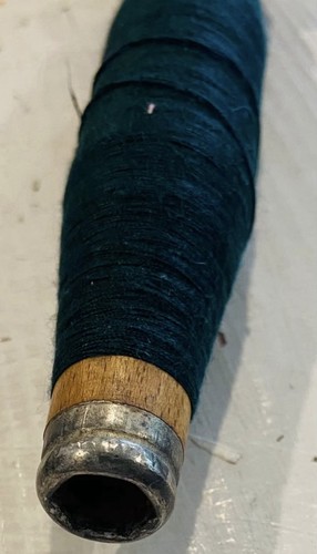 Vintage wooden textile bobbin - vintage,