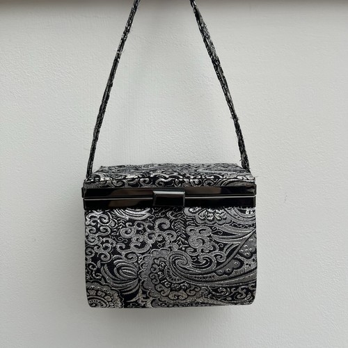 Topshop black silver brocade - topshop, &