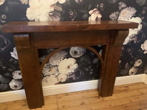 Wooden mantlepiece fire - wooden,
